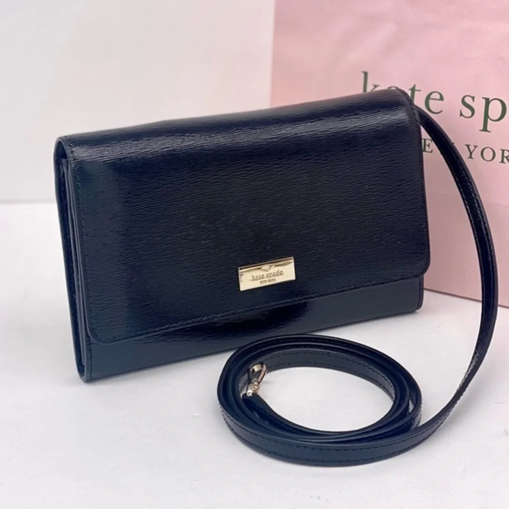 Kate Spade Sleek Black Crossbody Bag